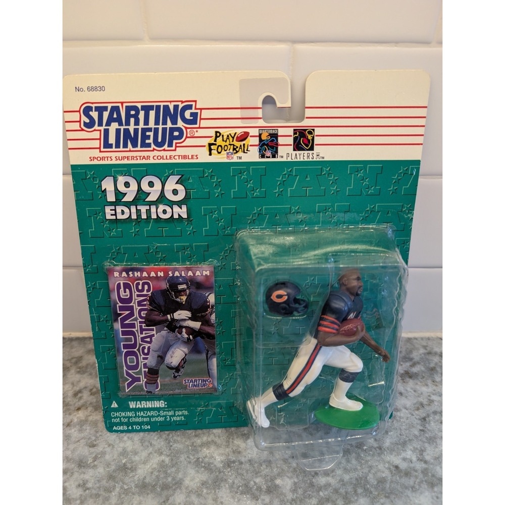 Sealed 1996 Rashaan Salaam Chicago Bears Starting Lineup Football Action Figure
